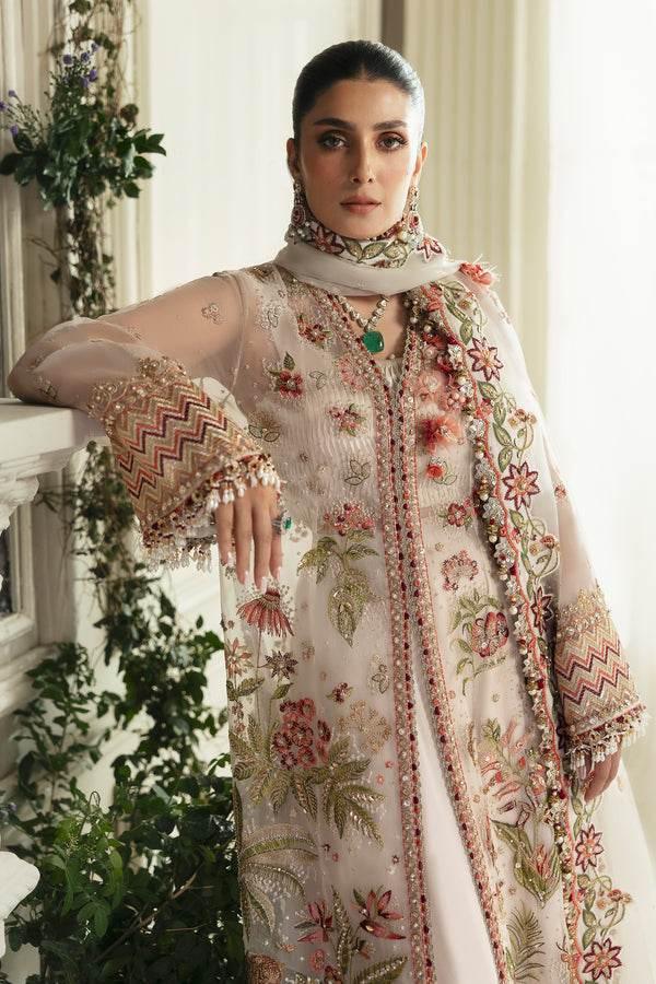ELAN ORGANZA UNSTITCHED EMB SUIT BOTANICAL BLISS (EC-24-02) - City Cloth House