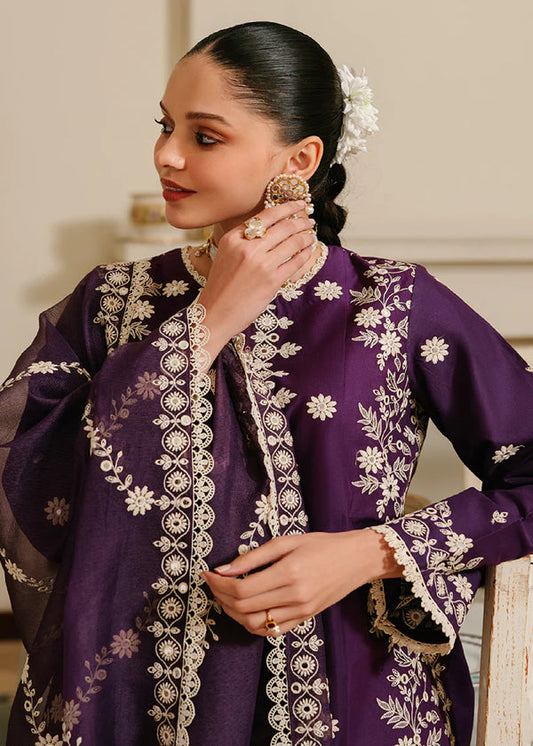 CROSS STITCH DHANAK UNSTITCHED EMB 3PC