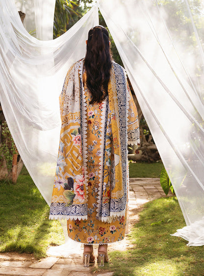 SAPPHIRE KARANDI PRINTED UNSTICHED 3PC