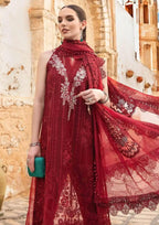 MARIA.B ORGANZA UNSTITCH EMB 3PC VOYAGE 24’ (D-01B) - City Cloth House