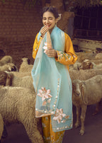 Rawaan | Emb Unstitched Raw silk 2pc