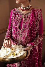 SORAYA ORGANZA UNSTITCHED EMB RAIZEL SUIT - City Cloth House