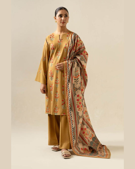 SAPPHIRE LAWN PREMIUM UNSTICH EMB 3PC - City Cloth House