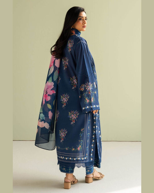 COCO LAWN PRINTED UNSTICH 3PC - City Cloth House