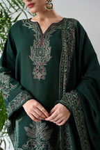 Nazakat | Emb Unstitched Dhanak 3pc