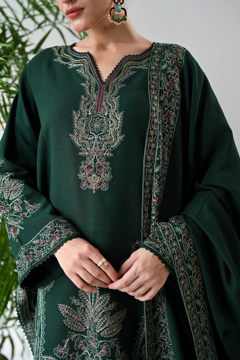 Nazakat | Emb Unstitched Dhanak 3pc