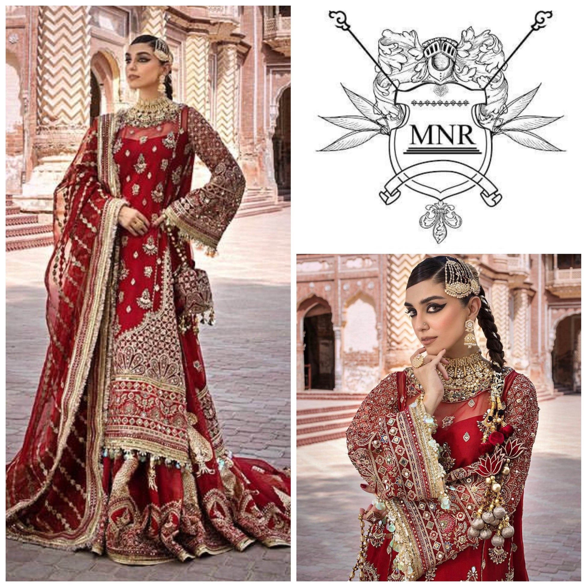 MNR ORGANZA UNSTITCHED EMB SUIT - City Cloth House
