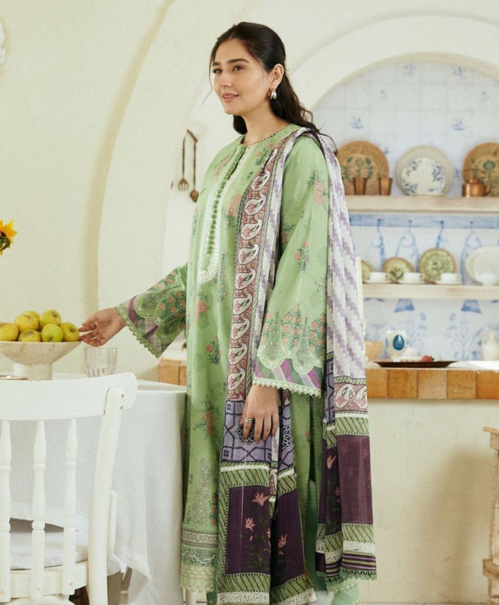 ZARA SHAHJAHAN LAWN UNSTITCHED EMB 3PC