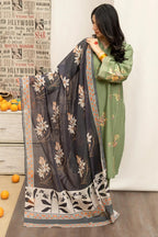 URGE DHANAK LUXURY UNSTITCHED EMB 3PC - City Cloth House