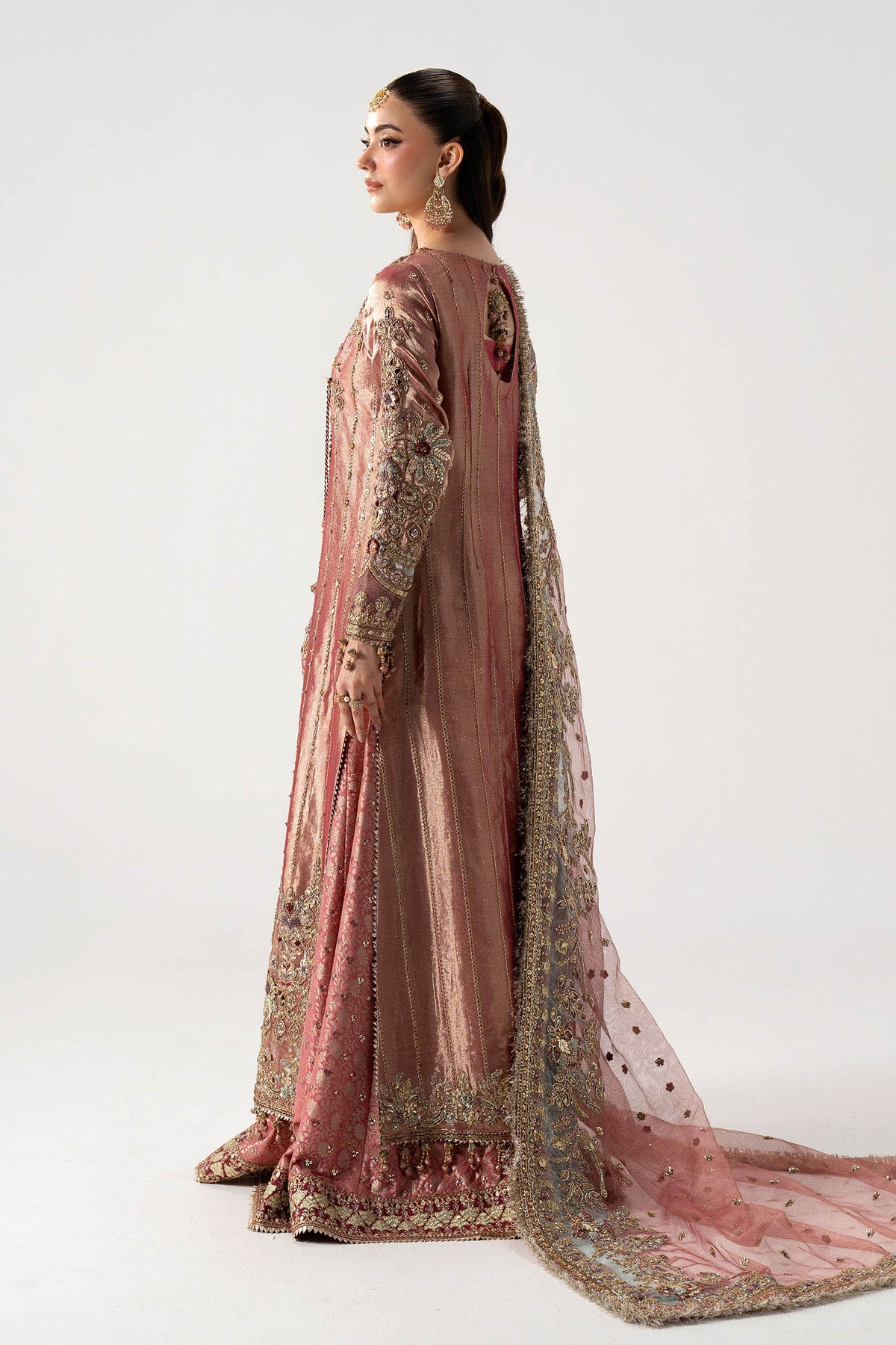 MARIA.B TISSUE NET UNSTITCHED EMB SUIT