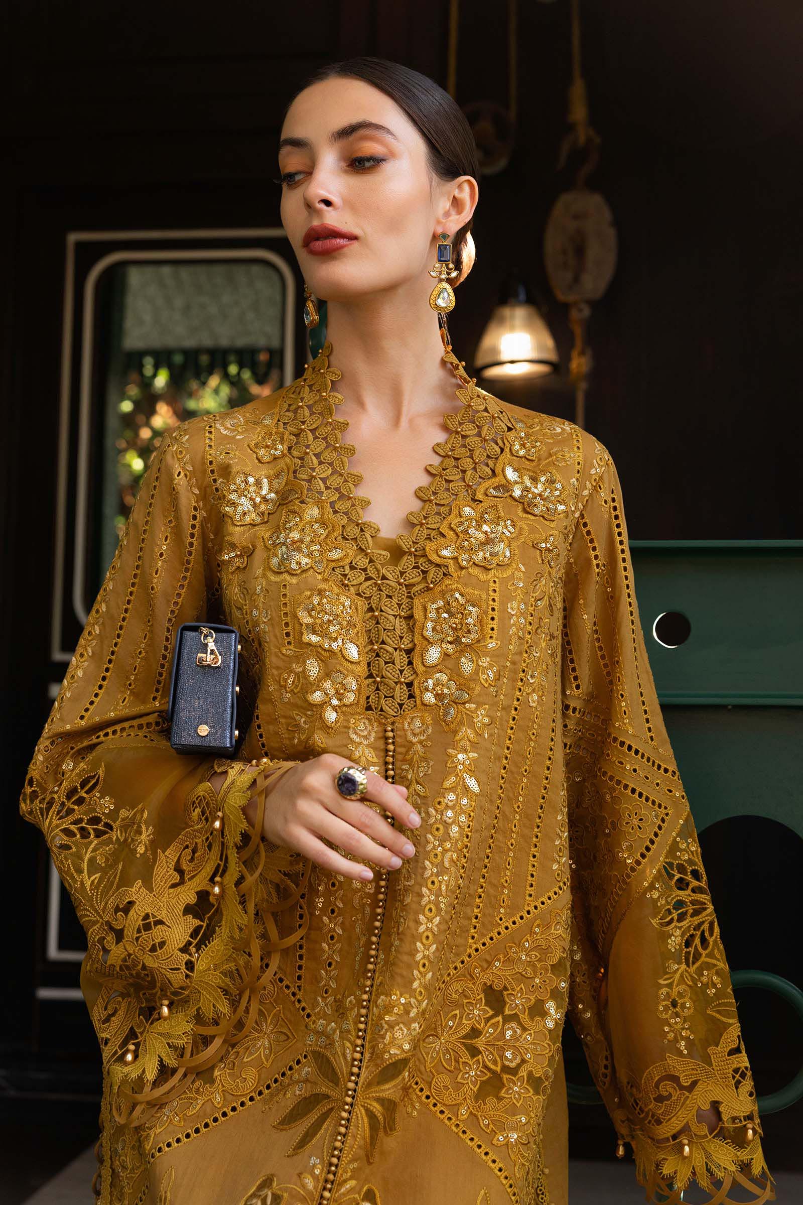 MARIA.B LAWN LUXURY UNSTITCHED EMB 3PC