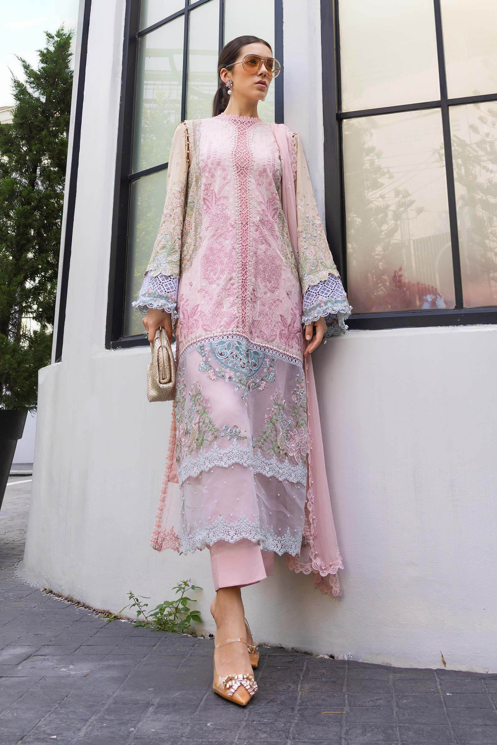 MARIA.B LAWN LUXURY UNSTITCHED EMB 3PC