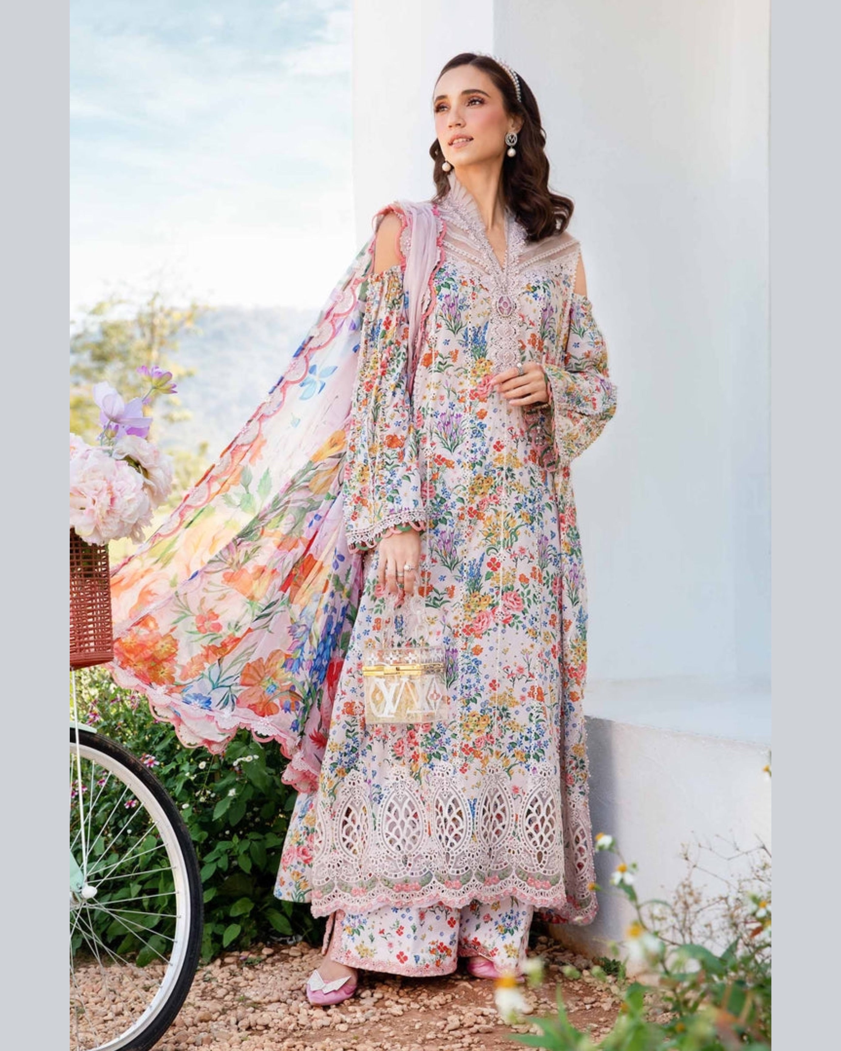 MARIA.B LAWN UNSTICH PRINTED 3PC