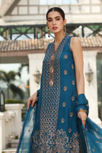 BAREEZE KARANDI UNSTICH EMB 3PC - City Cloth House