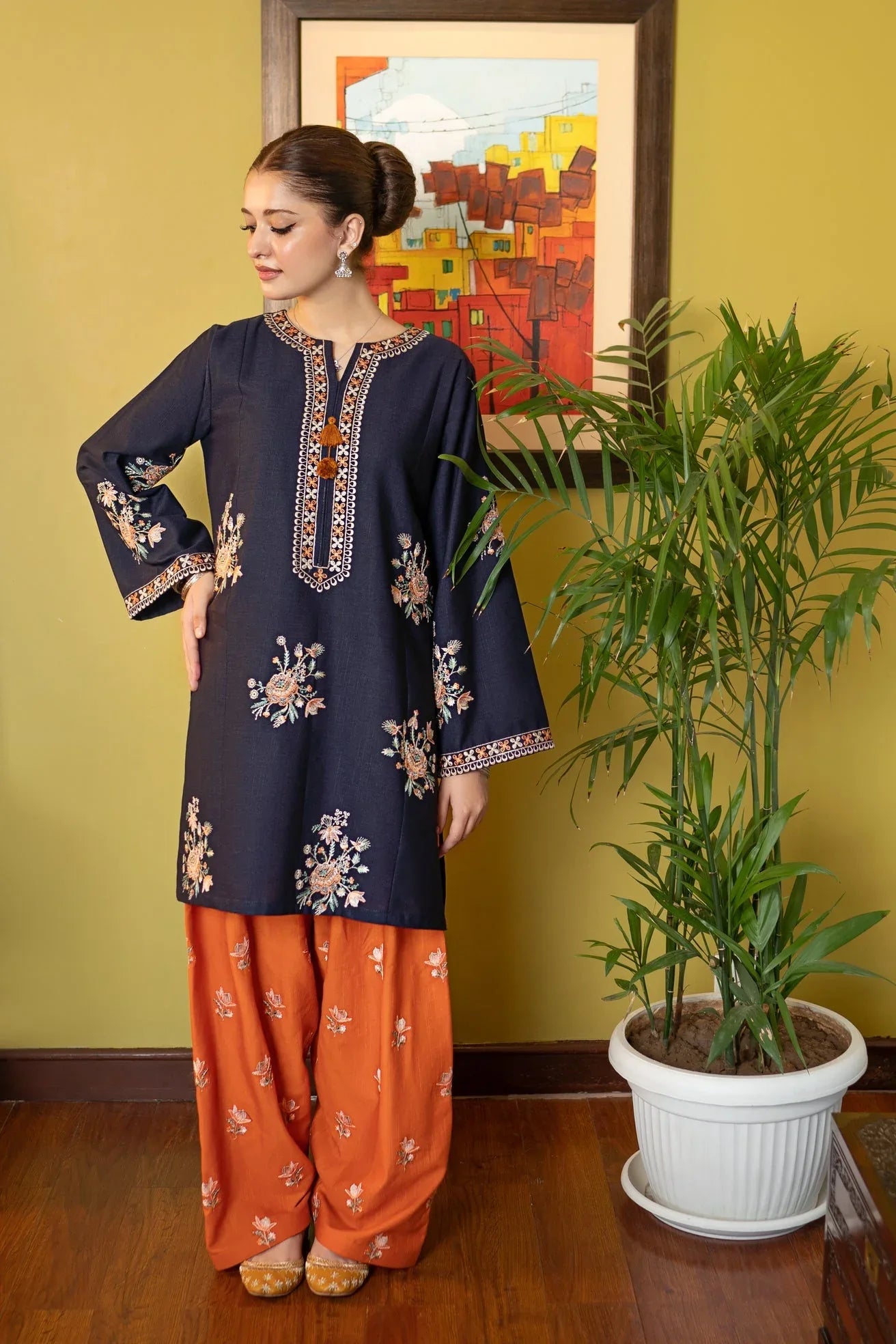 UGRE LAWN PREMIUM UNSTITCHED EMB 2PC - City Cloth House