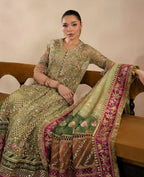 REPUBLIC ORGANZA UNSTITCHED EMB JULIANE SUIT