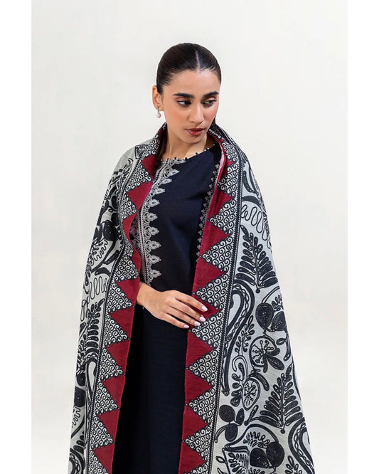 BEECHTREE DHANAK UNSTITCHED EMB 3PC