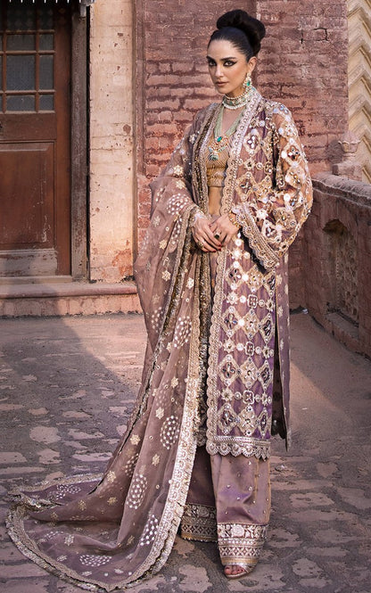 MNR KHAADI NET UNSTITCHED EMB SUIT