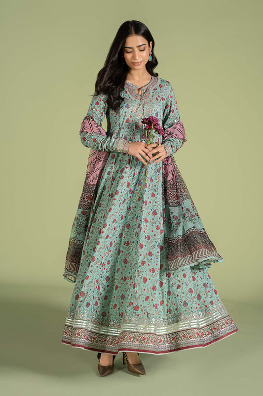 BAROQUE KARANDI PRINTED UNSTICHED 3PC