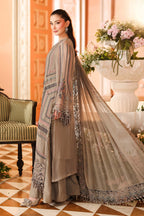 MARIA.B CHIFFON UNSTITCHED EMB D-1 SUIT