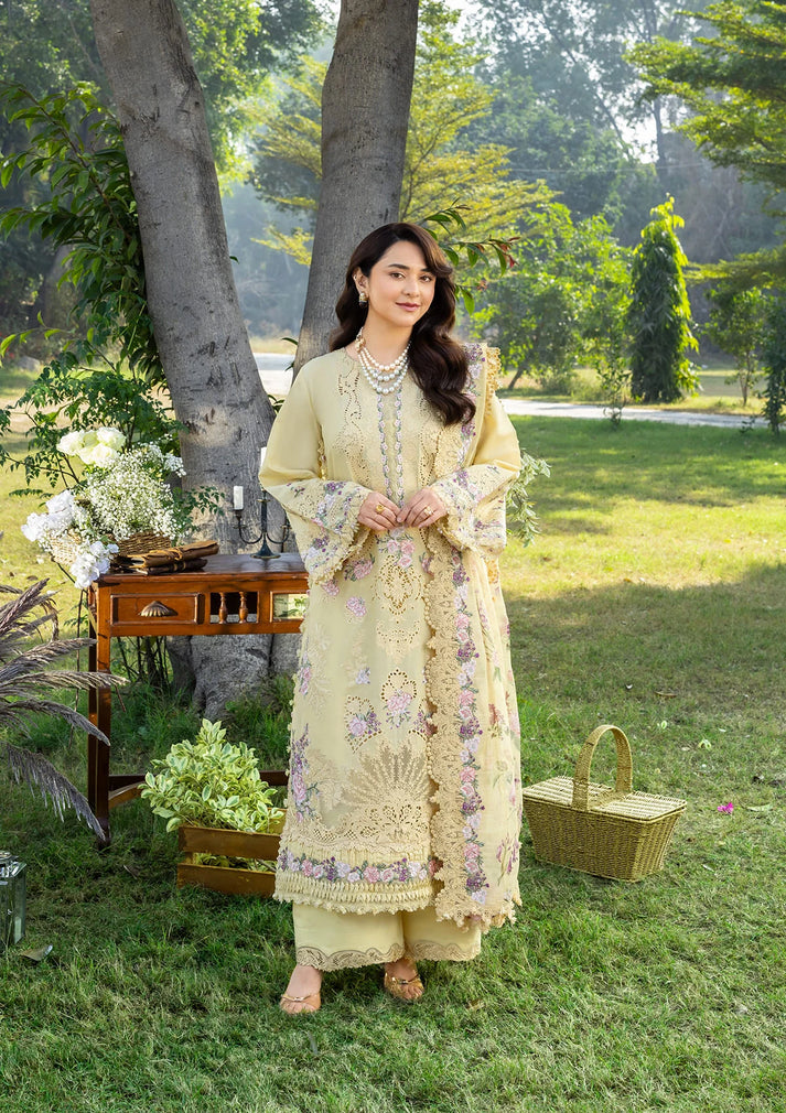 ELAF LAWN PREMIUM UNSTITCHED EMB 3PC
