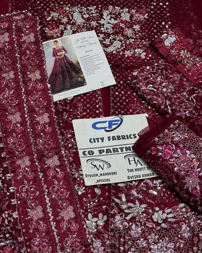 REPUBLIC NET UNSTITCHED EMB MAXI - City Cloth House