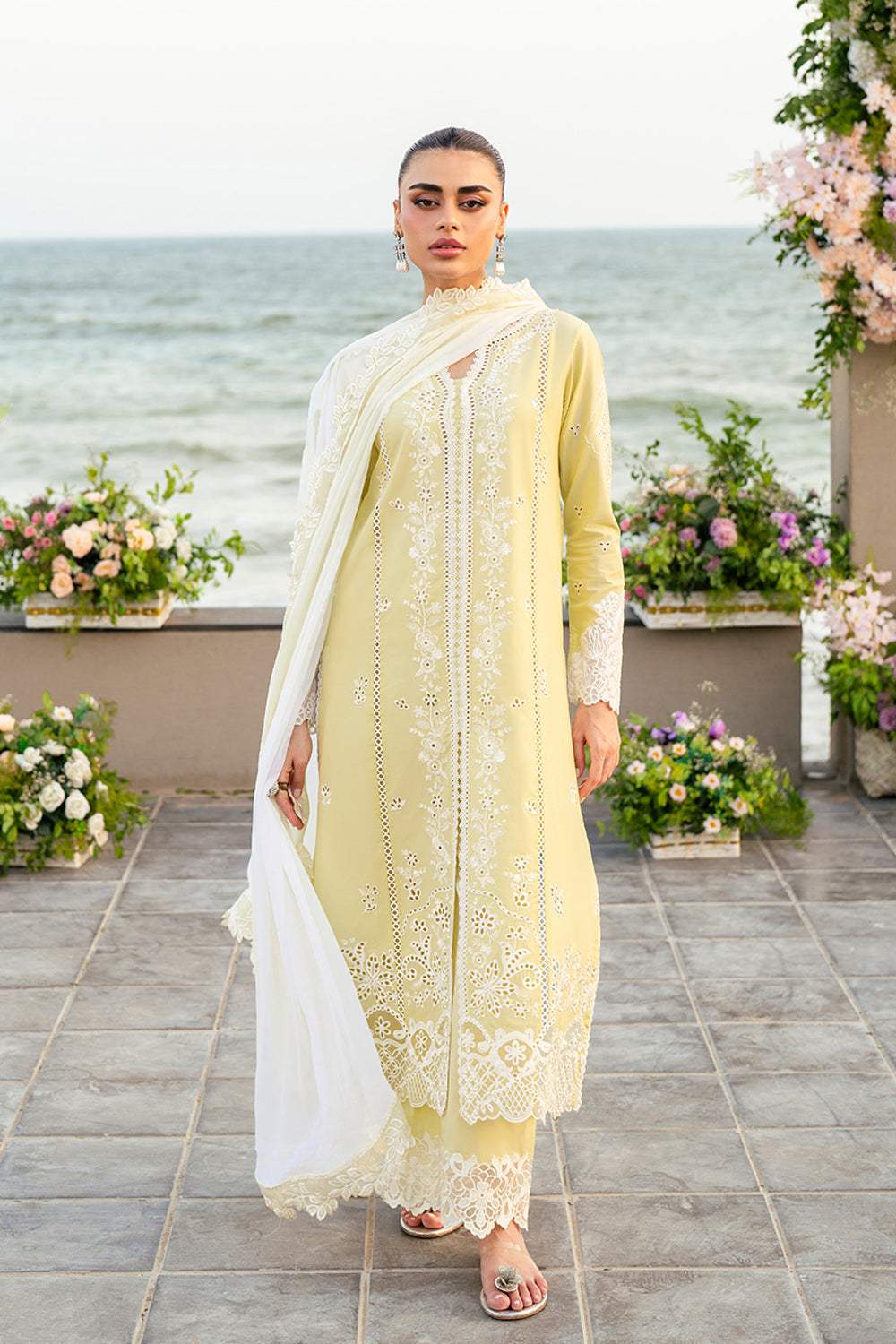 Zest | Emb Unstitched Lawn 3pc
