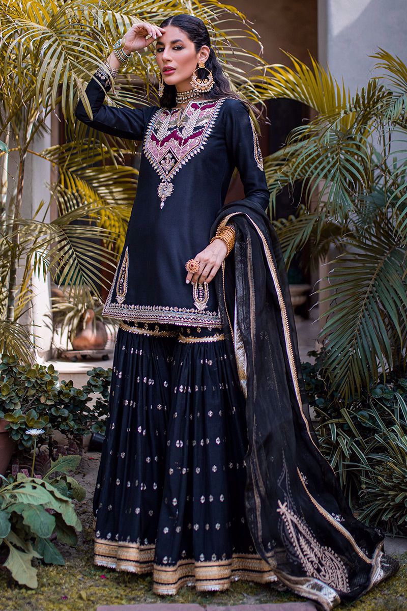 Marasim | Emb Unstitched Raw silk 2pc
