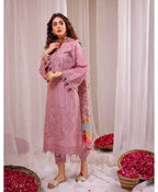 JAZMIN DHANAK LUXURY UNSTITCHED EMB 3PC - City Cloth House