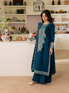 Nazakat | Emb Unstitched Dhanak 3pc