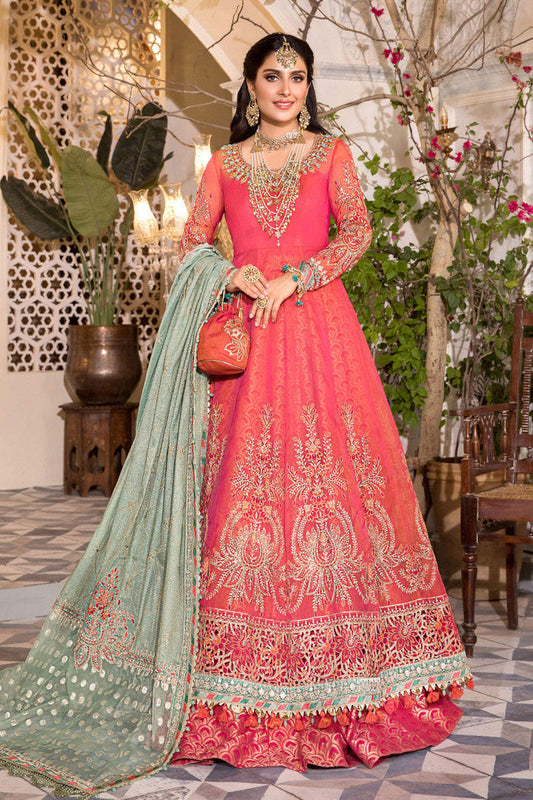 MARIA.B CHIFFON UNSTICH EMB MAXI