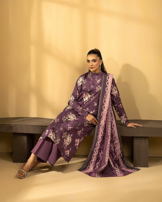MOTIFZ LAWN PRINTED UNSTICH 3PC - City Cloth House