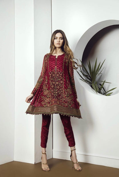 BAROQUE LINEN UNSTITCHED EMB 3PC