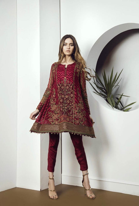 BAROQUE LINEN UNSTITCHED EMB 3PC