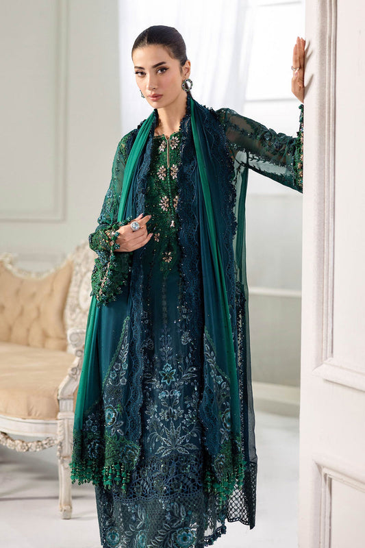 MARIA.B CHIFFON UNSTITCHED EMB D-6 SUIT
