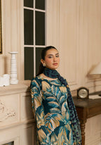 BAROQUE LAWN PRINTED UNSTICH 3PC - City Cloth House