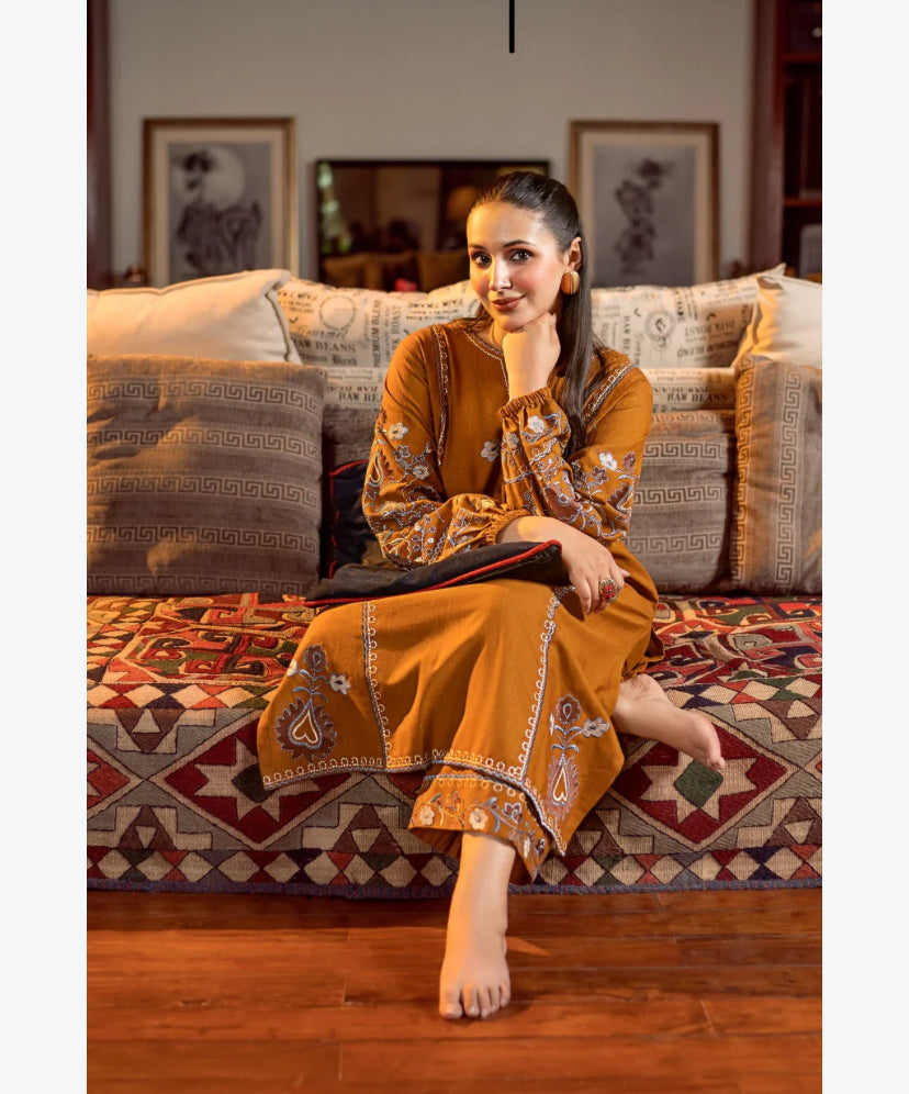 Reet | Emb Unstitched Dhanak 2pc