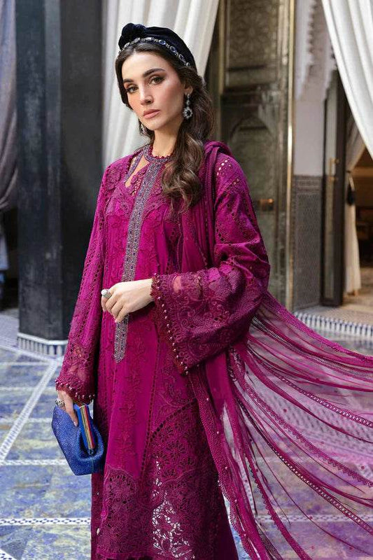 MARIA.B LAWN UNSTITCH EMB 3PC (D-2502-B) - City Cloth House