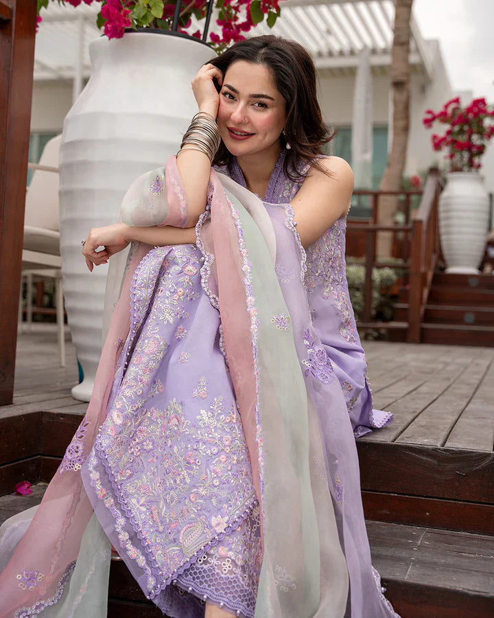 FAIZA SAQLAIN LAWN PREMIUM UNSTITCHED SUELA EMB 3PC