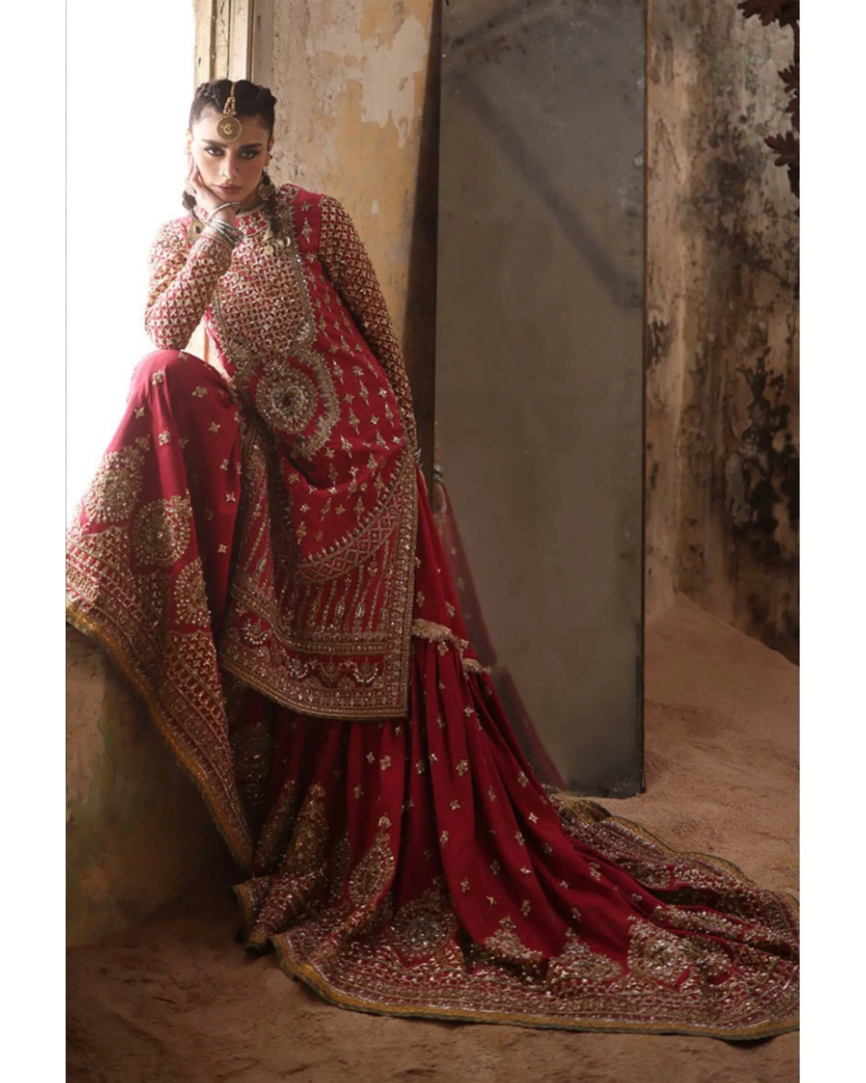 MNR ORGANZA UNSTITCHED EMB SUIT - City Cloth House