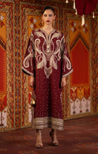 Tanaab | Emb Unstitched Shamoz silk 2pc