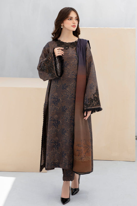 BAROQUE DHANAK PRINTED UNSTICHED 3PC