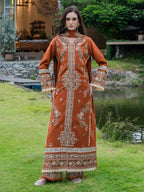 Amber | Emb Unstitched Dhanak 3pc