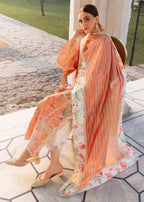 Coral | Emb Unstitched Lawn 3pc