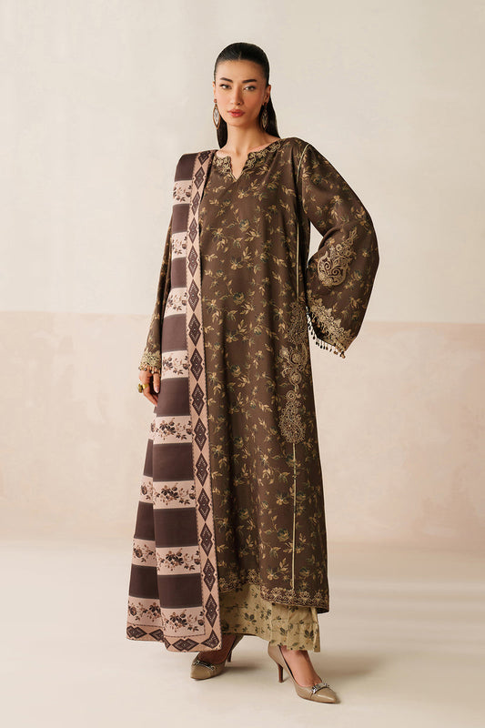 BAROQUE LINEN PRINTED UNSTICHED 3PC
