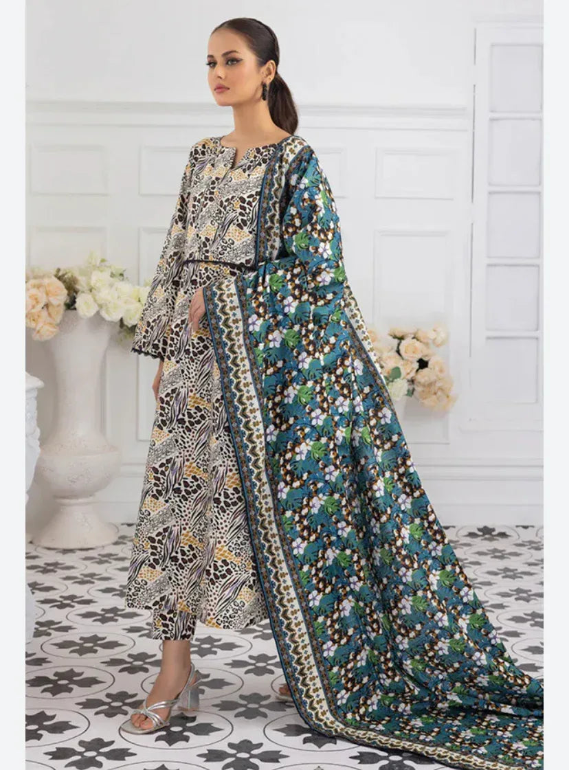 NISHAT KHADDAR UNSTITCHED PRINTED 3PC - City Cloth House