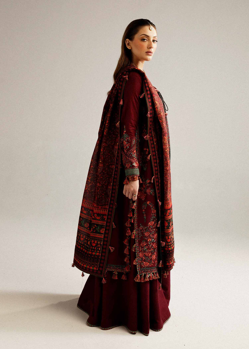 Ziana | Emb Unstitched Dhanak 3pc