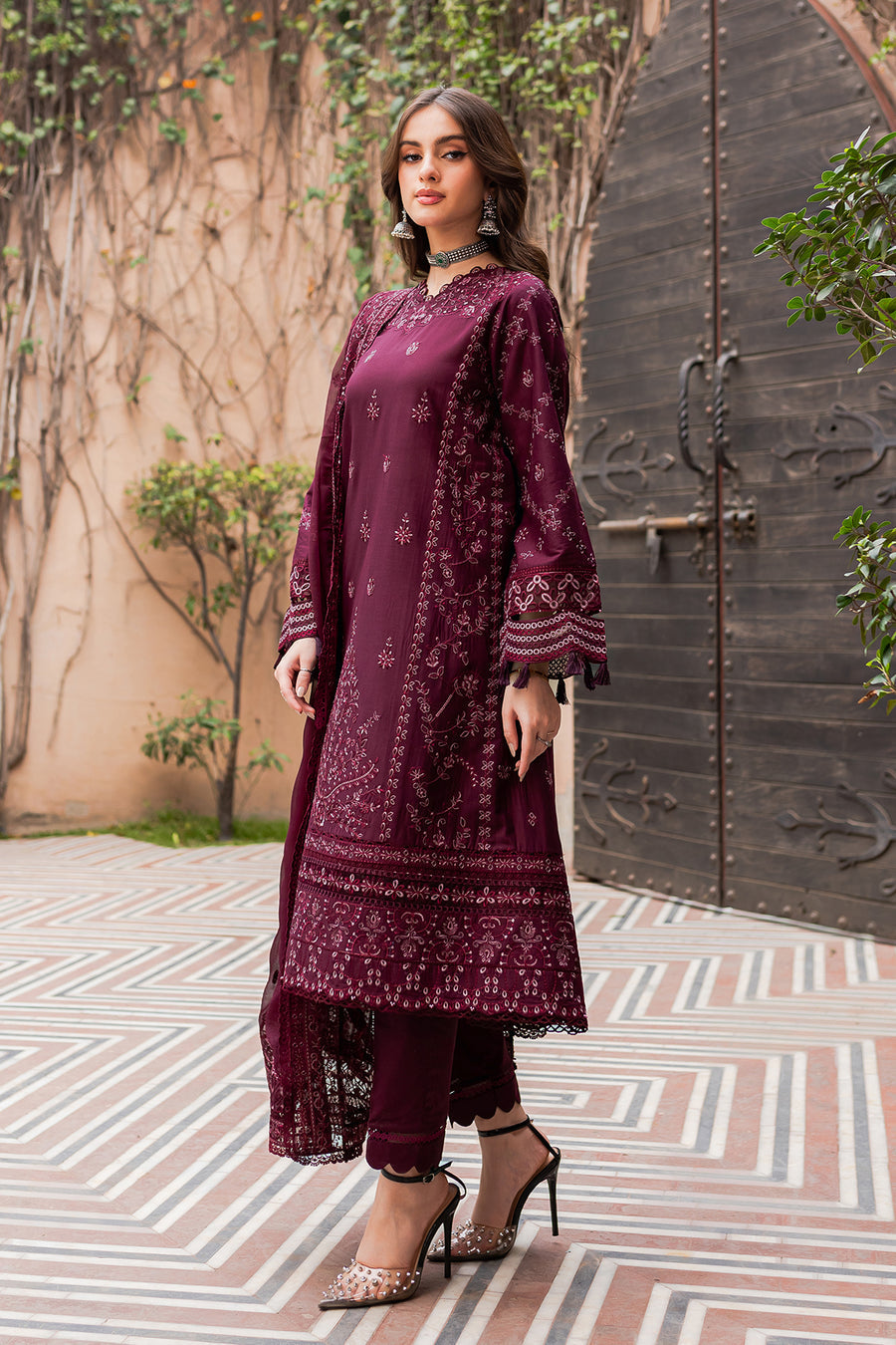 FARASHA LAWN LUXURY UNSTITCHED EMB 3PC