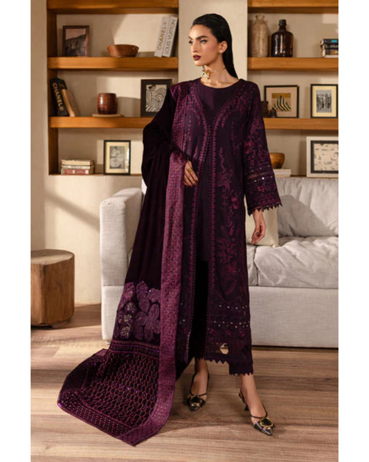 NUREH KHADDAR UNSTITCHED EMB 3PC