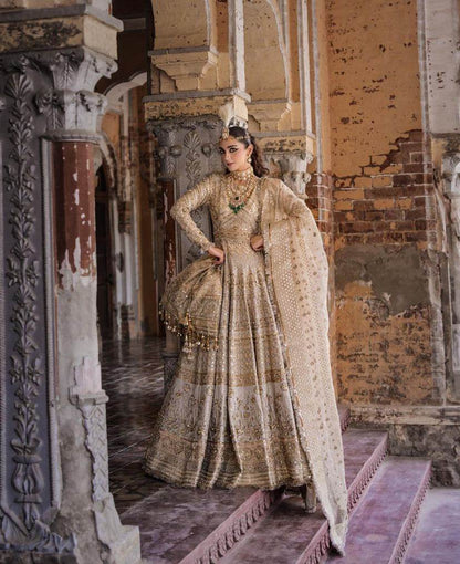 MNR KHARADI ZARI UNSTITCHED EMB SUIT - City Cloth House